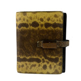 Gucci Yellow/Brown Snakeskin Agenda Cover