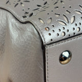 Coach Putty Grey Leather Taylor Eyelet Caryall Shoulder Bag