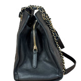 Chanel Vintage Black Quilted Mademoiselle Leather Shoulder Bag