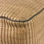 Gucci Brown Snakeskin Trim Large Raffia Positano Tote