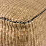Gucci Brown Snakeskin Trim Large Raffia Positano Tote