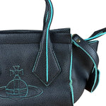 Vivienne Westwood Navy Leather Two Way Bag