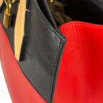 Louis Vuitton Red Leather City Steamer Handbag MM