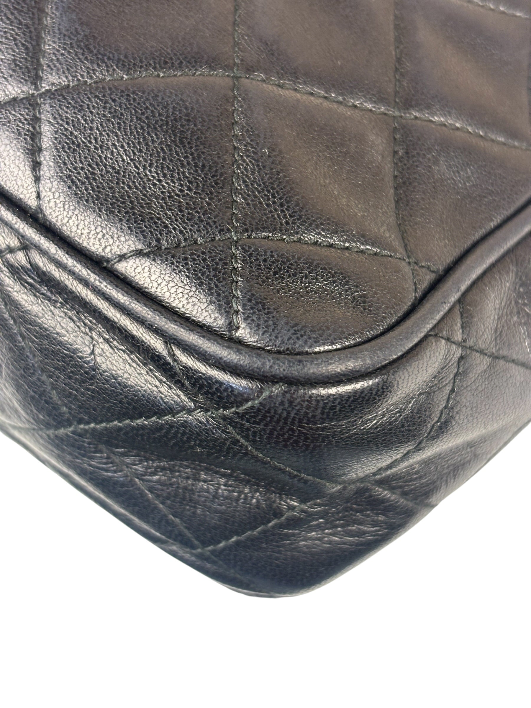 Chanel Black Diamond Stitch Camera Crossbody