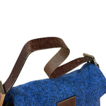 Fendi Vintage Blue Cashmere Baguette