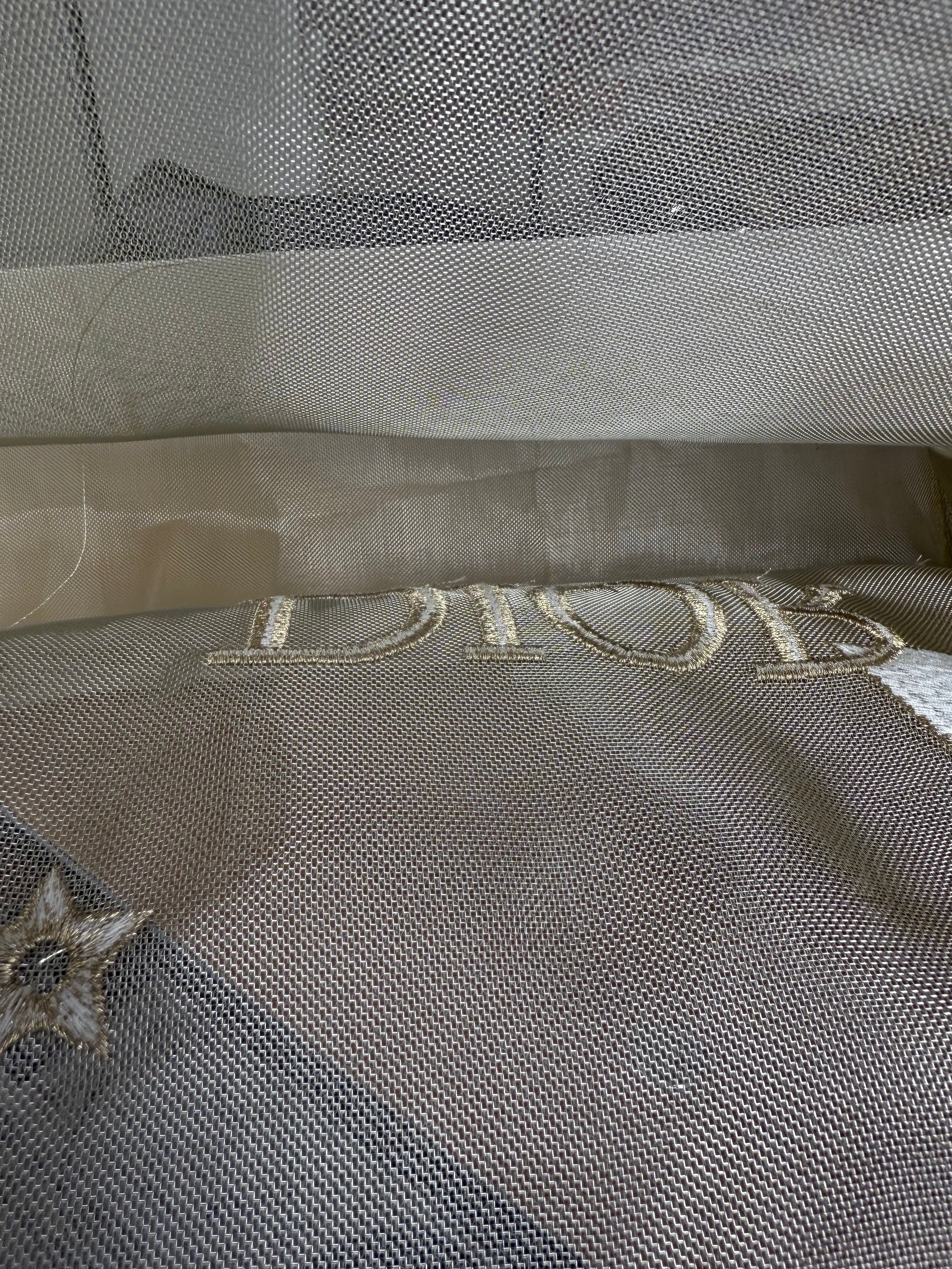 Dior Beauty Mesh Gold Shoulder Tote