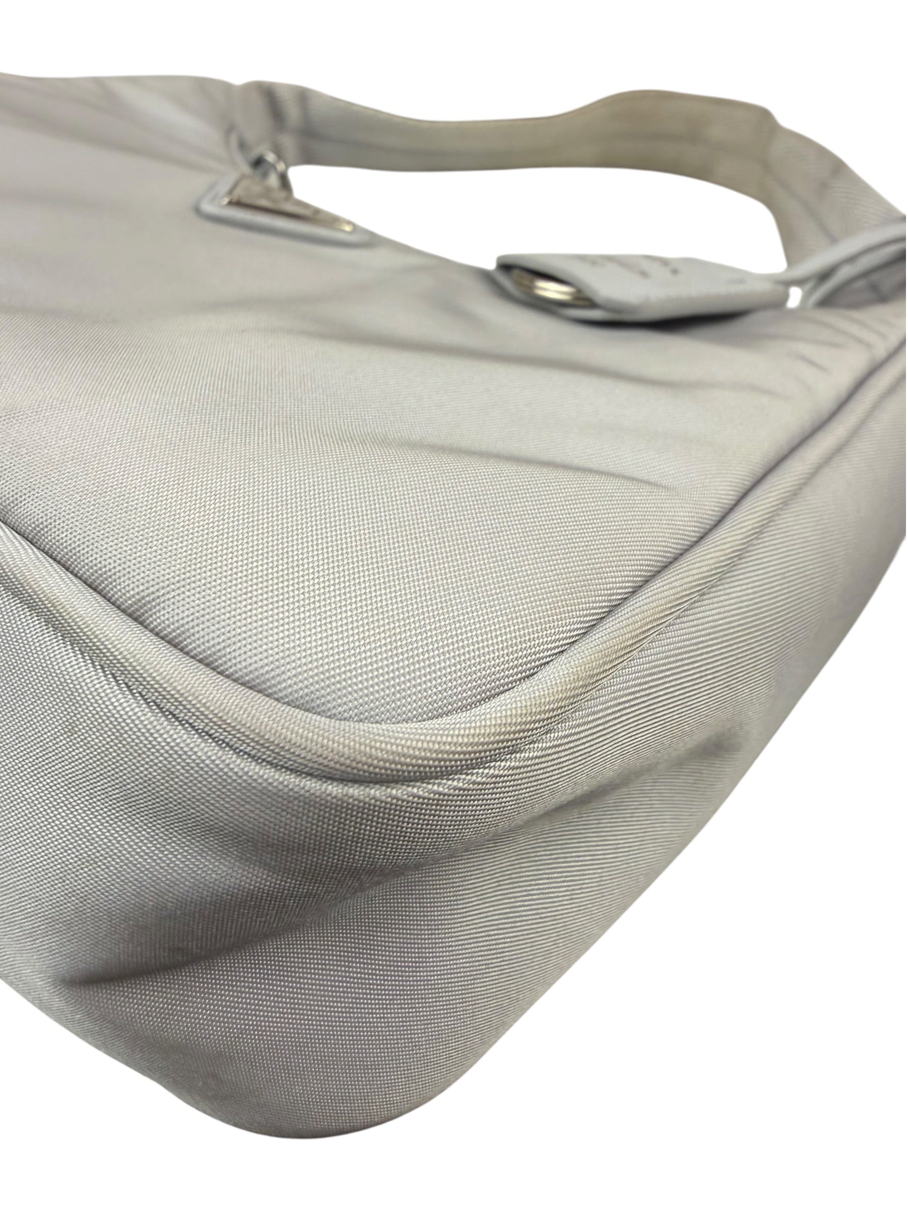 Prada Grey Nylon Re-Edition Pochette