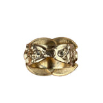 Chanel Gold-Plated Flower-Motif Cocktail Ring