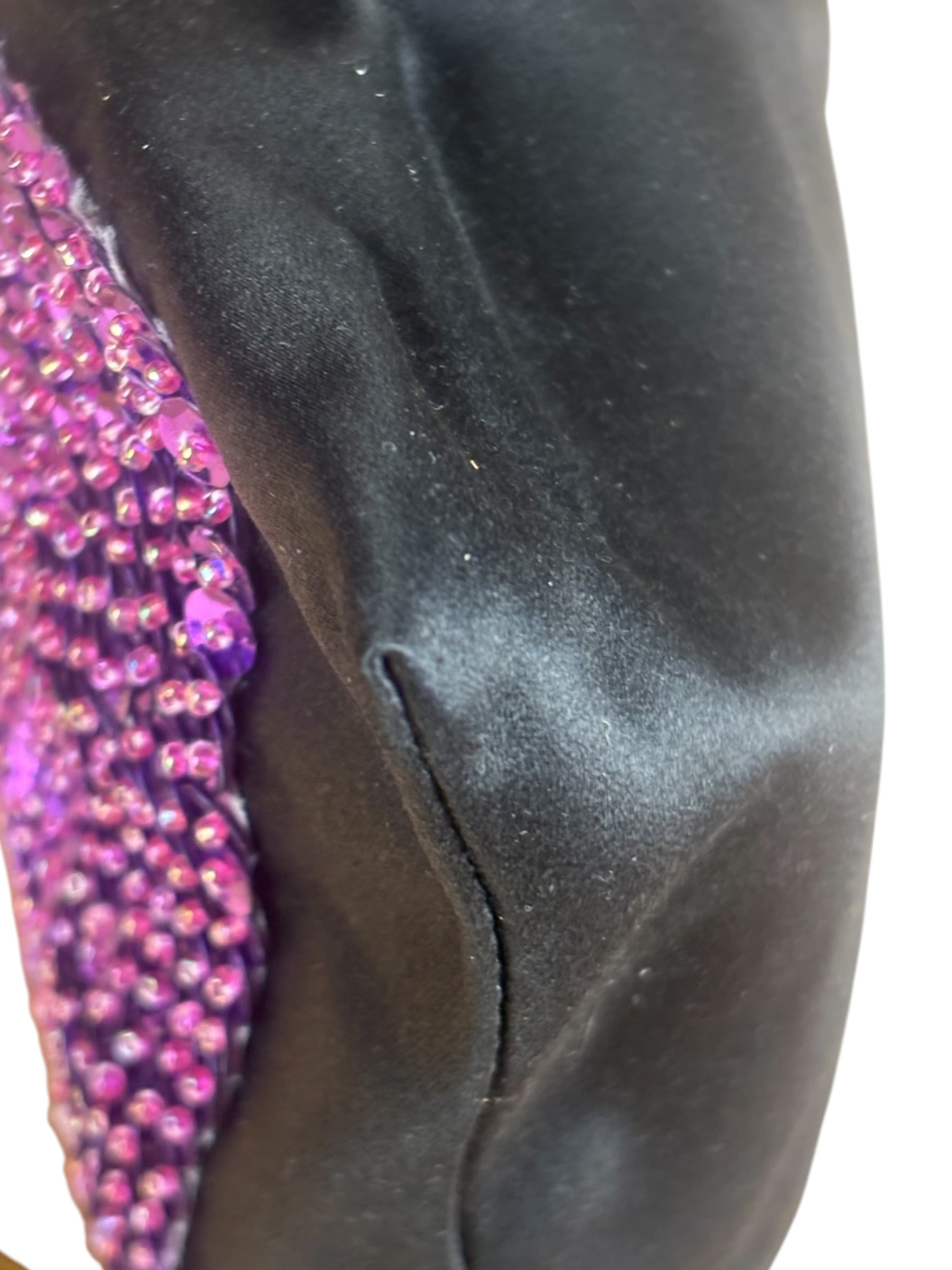 Tom Ford Black Satin Sequin Crossbody Bag