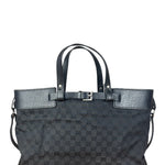 Gucci Black GG Canvas Tote Hand Bag