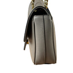 Prada Grey Saffiano Leather Cuir Pattina Crossbody