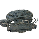 Balenciaga Denim Le Cagole Rhinestones Crossbody Bag