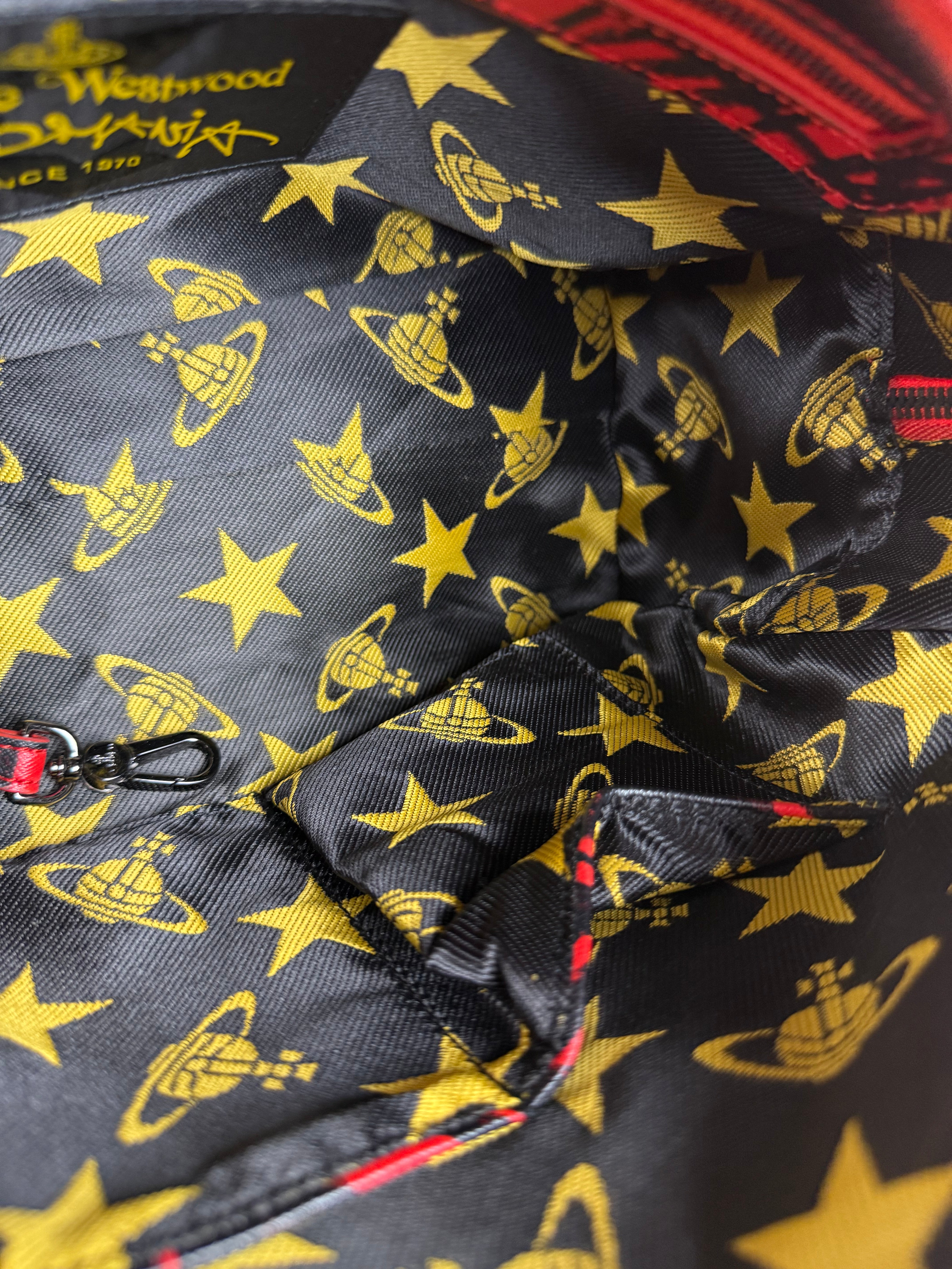 Vivienne Westwood Grafiti Plaid Boston Bag