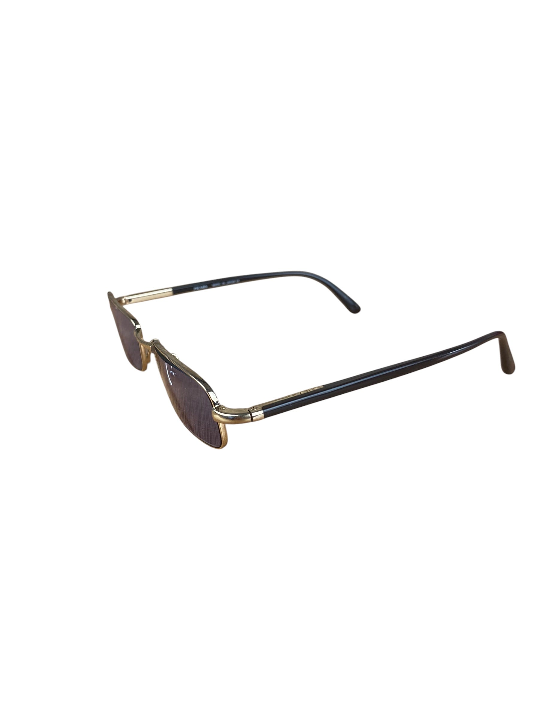 Prada Vintage Blue Square Frame Sunglasses (RX)