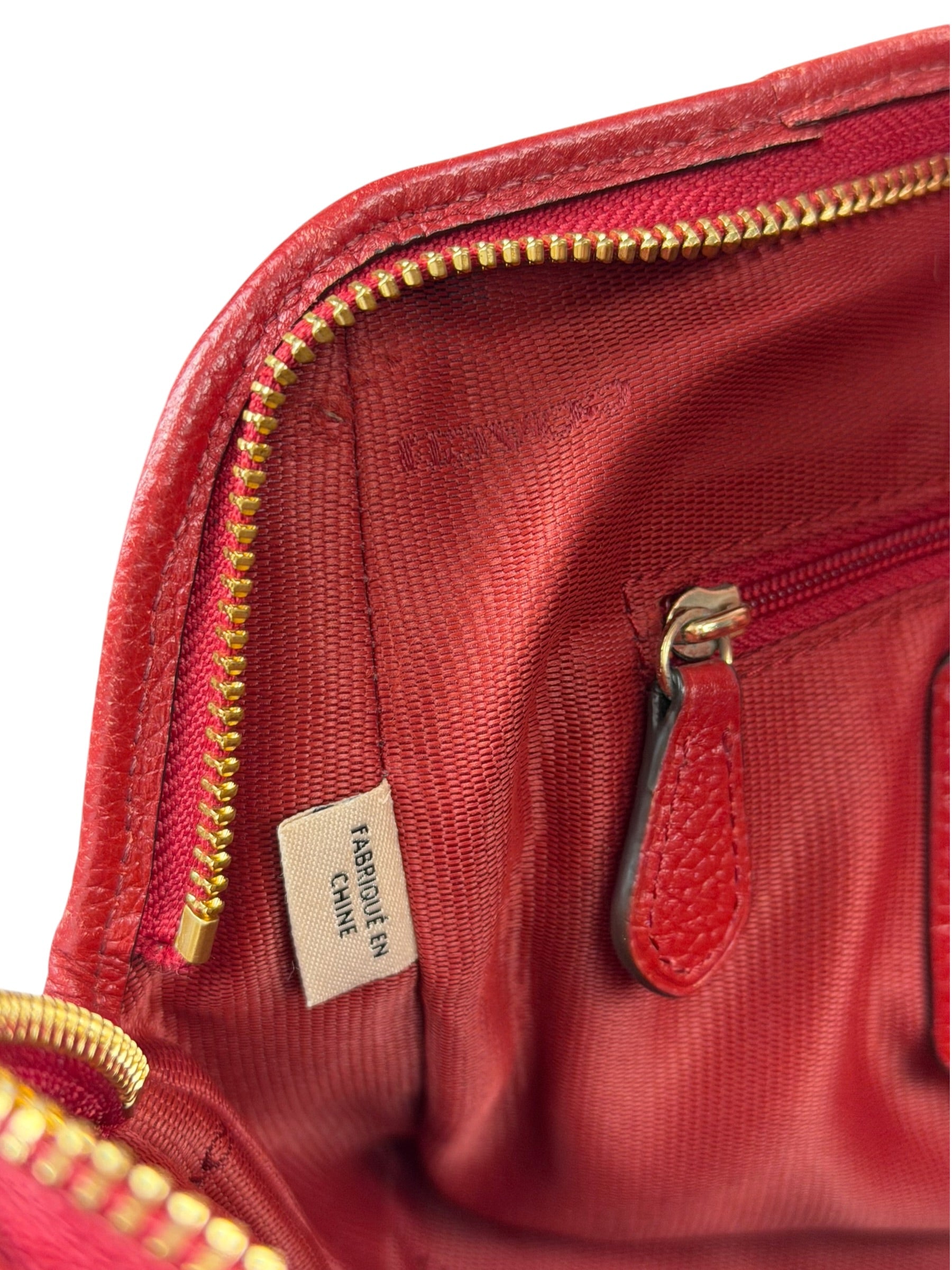 Coach Red Leather Mini Rowan Two-Way Bag