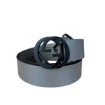 Gucci Grey Belt Black GG