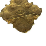 Chanel Collection 23 Baroque-Style Gold Plated Brooch