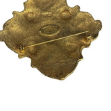 Chanel Collection 23 Baroque-Style Gold Plated Brooch