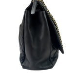 Chanel Vintage Black Quilted Lambskin Shoulder Bag 2010
