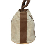 Hermes Vintage Brown Toile Saxo PM