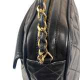 Chanel Black Diamond Stitch Camera Crossbody