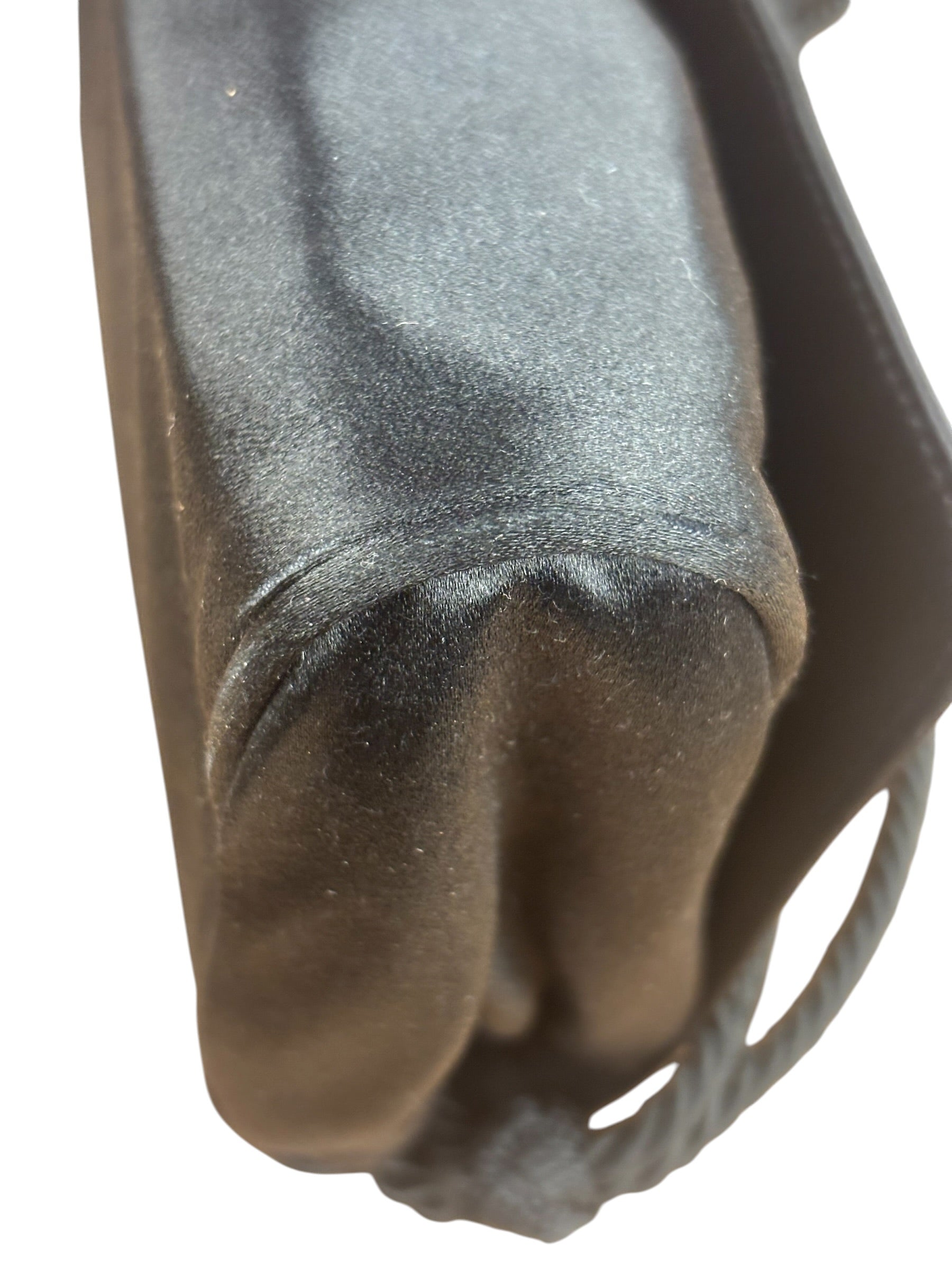 Prada Vintage Black Satin Mini Shoulder Bag