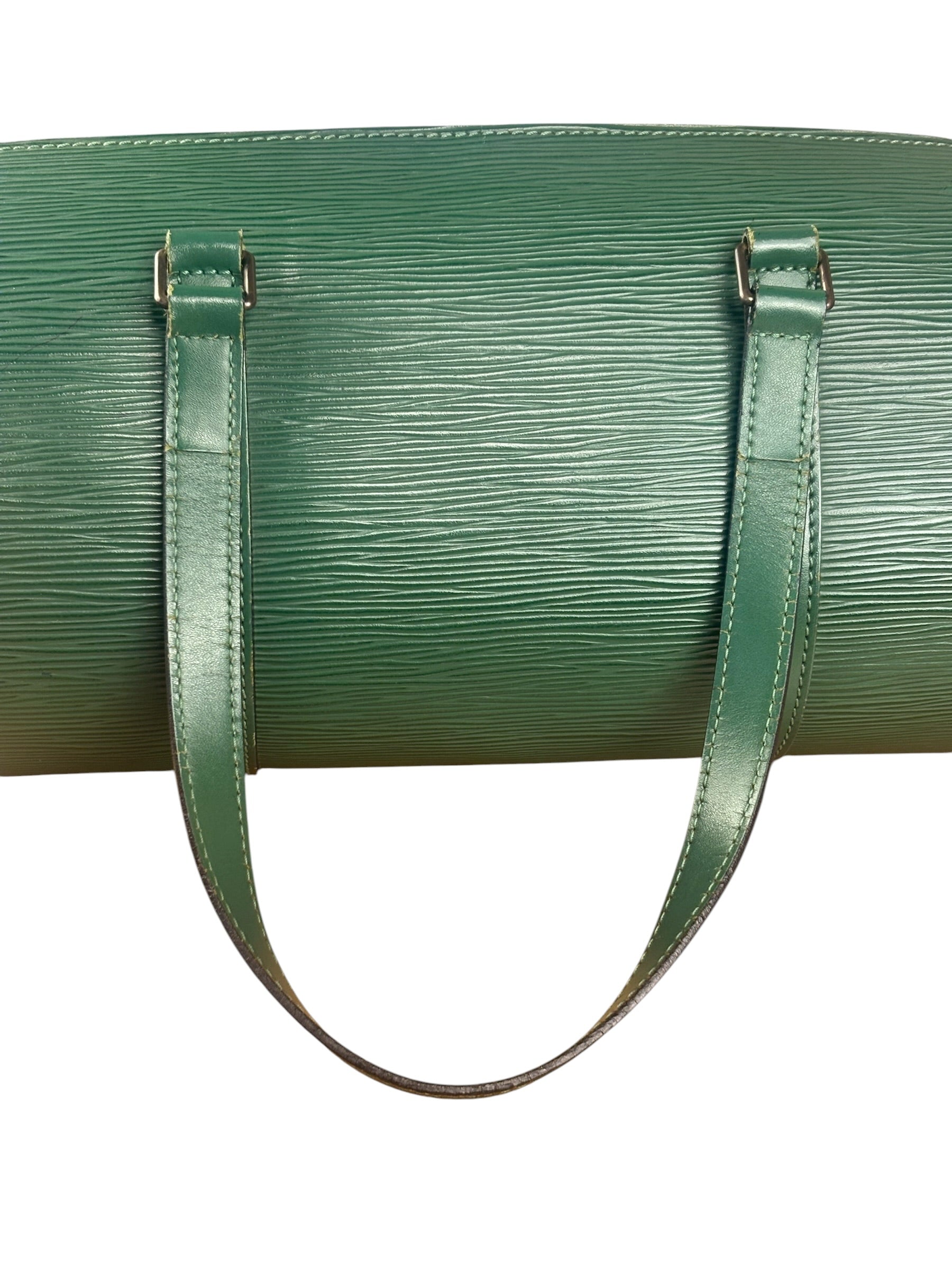 Louis Vuitton Green Epi Soufflot Handbag