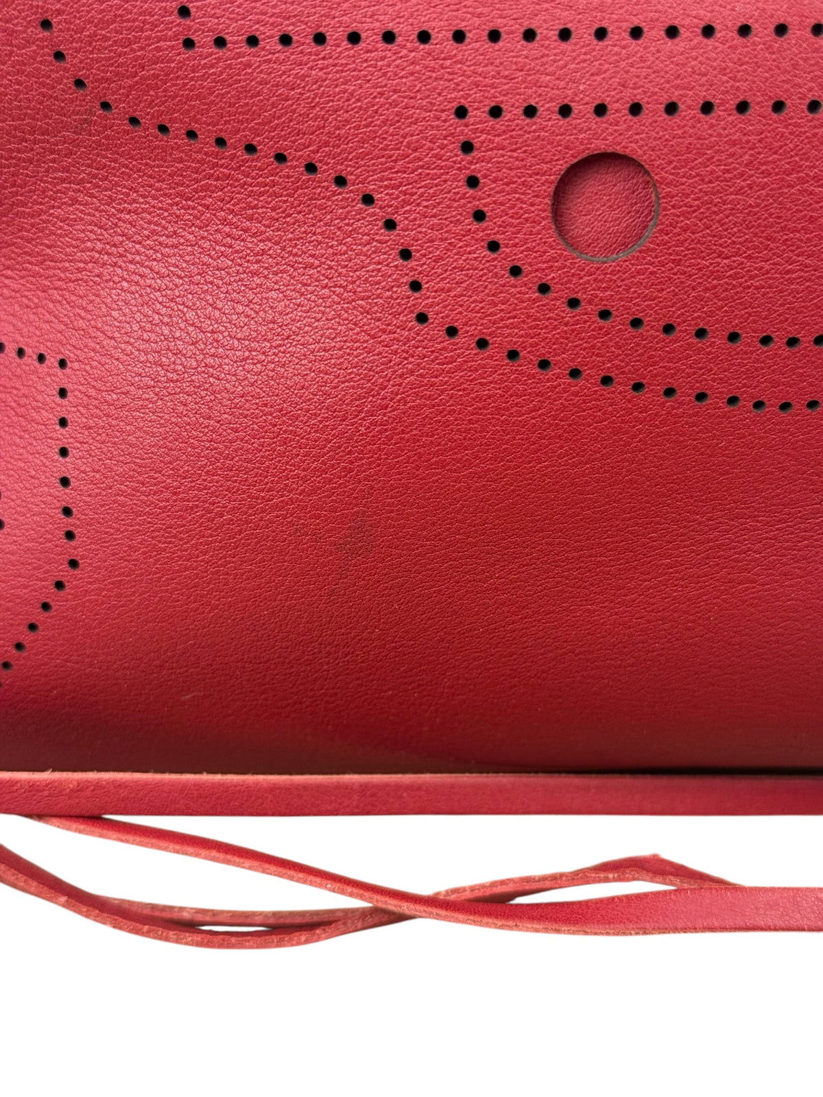 Balenciaga Red Leather Blackout City Two-Way Bag