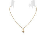 Vivienne Westwood Gold 3D Mini Orb Necklace