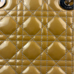 Christian Dior Gold Patent L Lady Dior