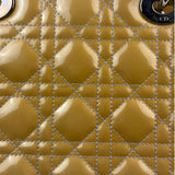 Christian Dior Gold Patent L Lady Dior