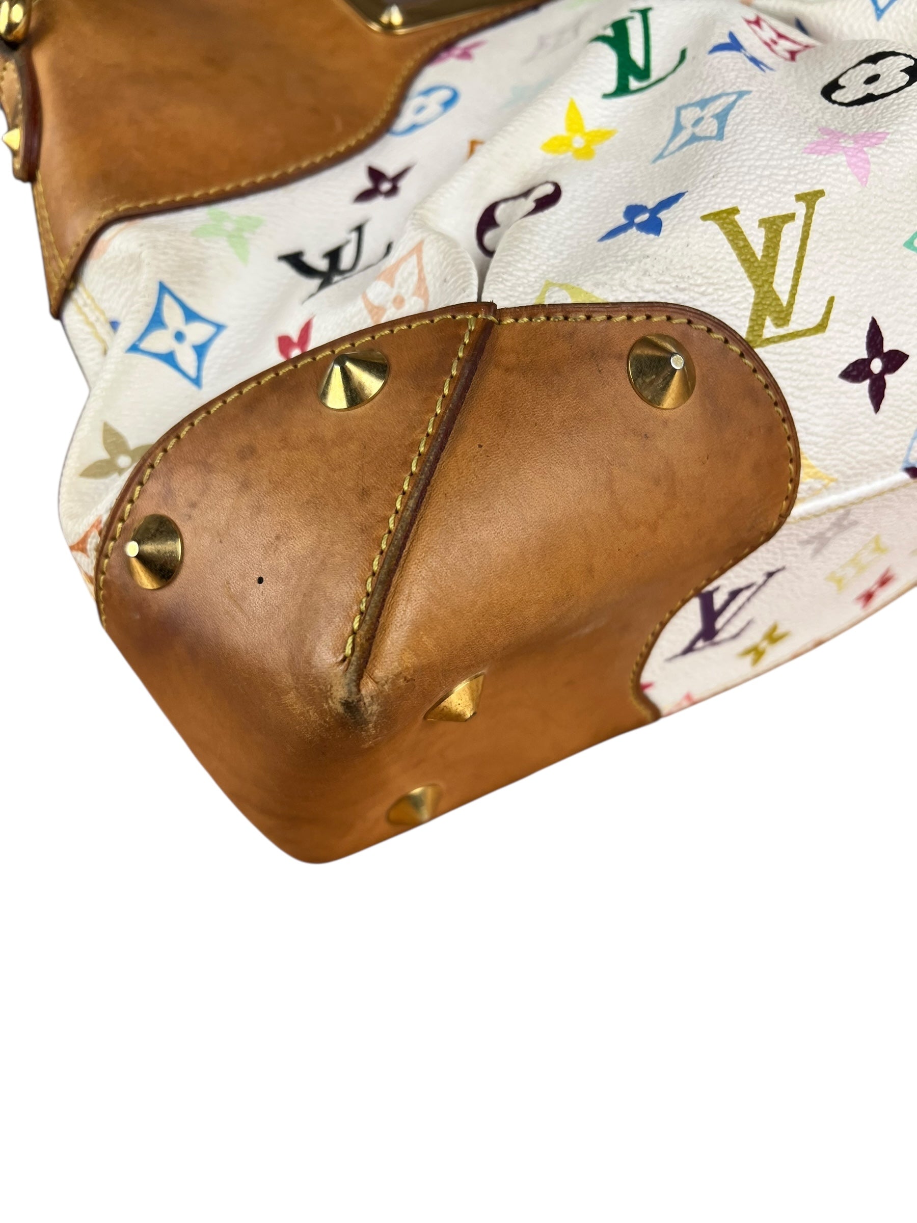 Louis Vuitton White Murakami Judy MM 2Way