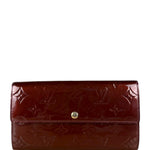 Louis Vuitton Monogram Vernis Long Wallet Amarante