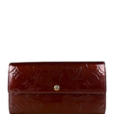 Louis Vuitton Monogram Vernis Long Wallet Amarante
