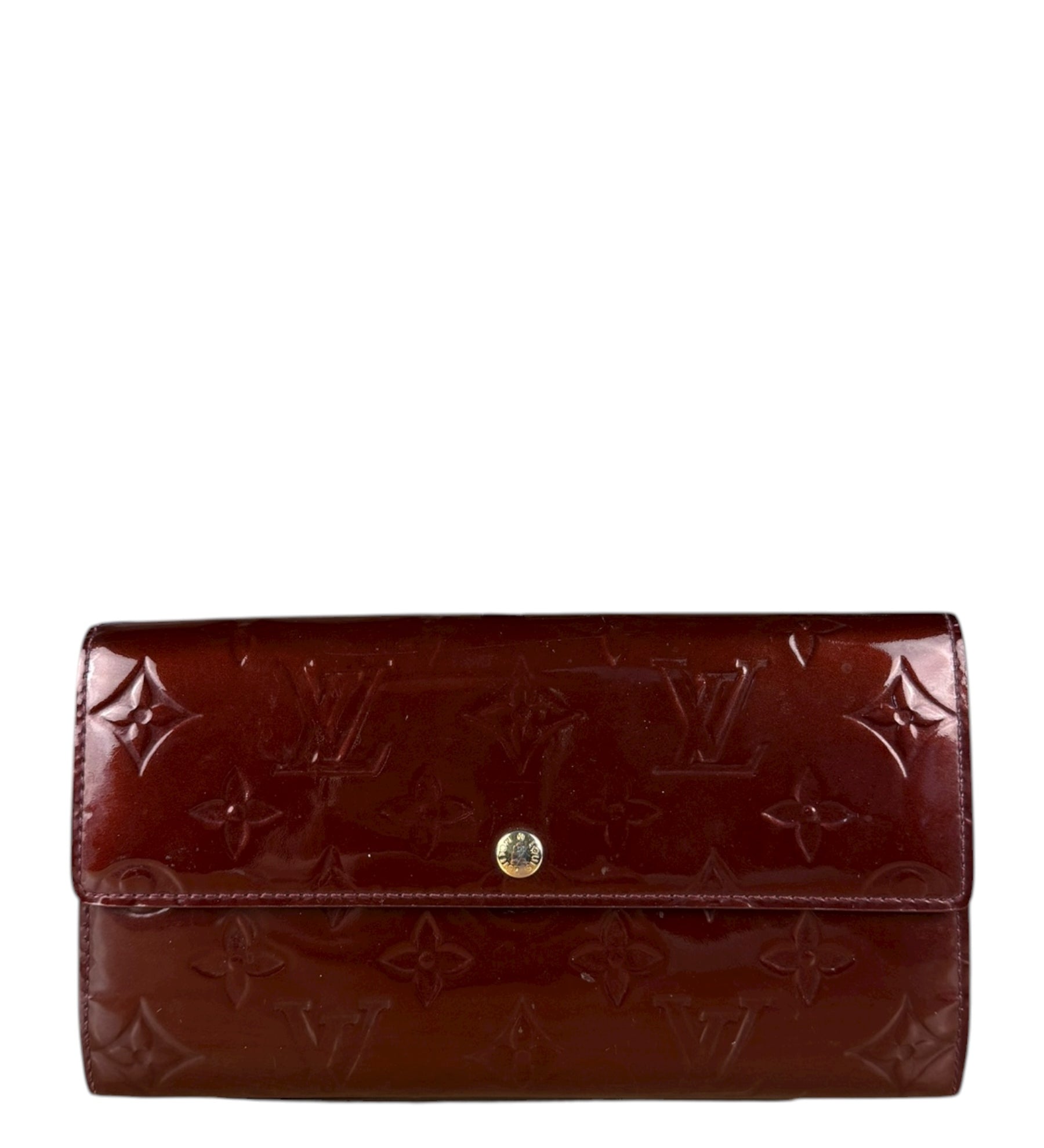 Louis Vuitton Monogram Vernis Long Wallet Amarante