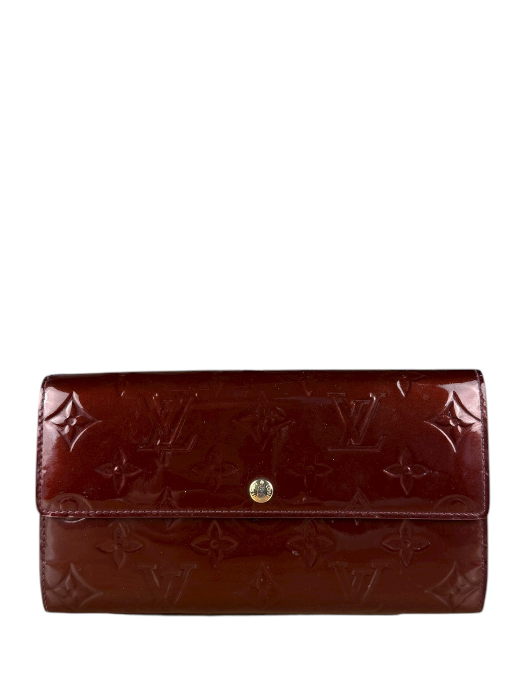 Louis Vuitton Monogram Vernis Long Wallet Amarante