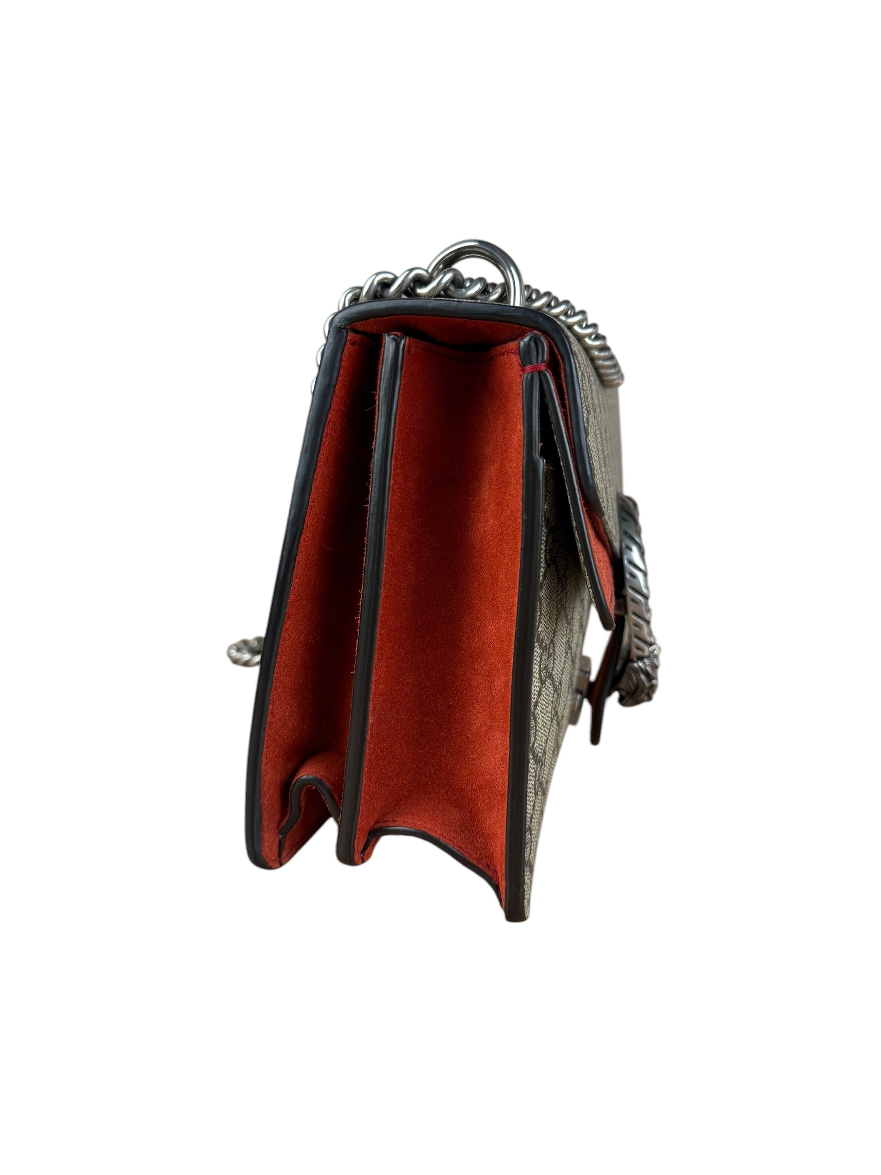 Gucci Dionysus GG Supreme Shoulder Bag Beige/Red