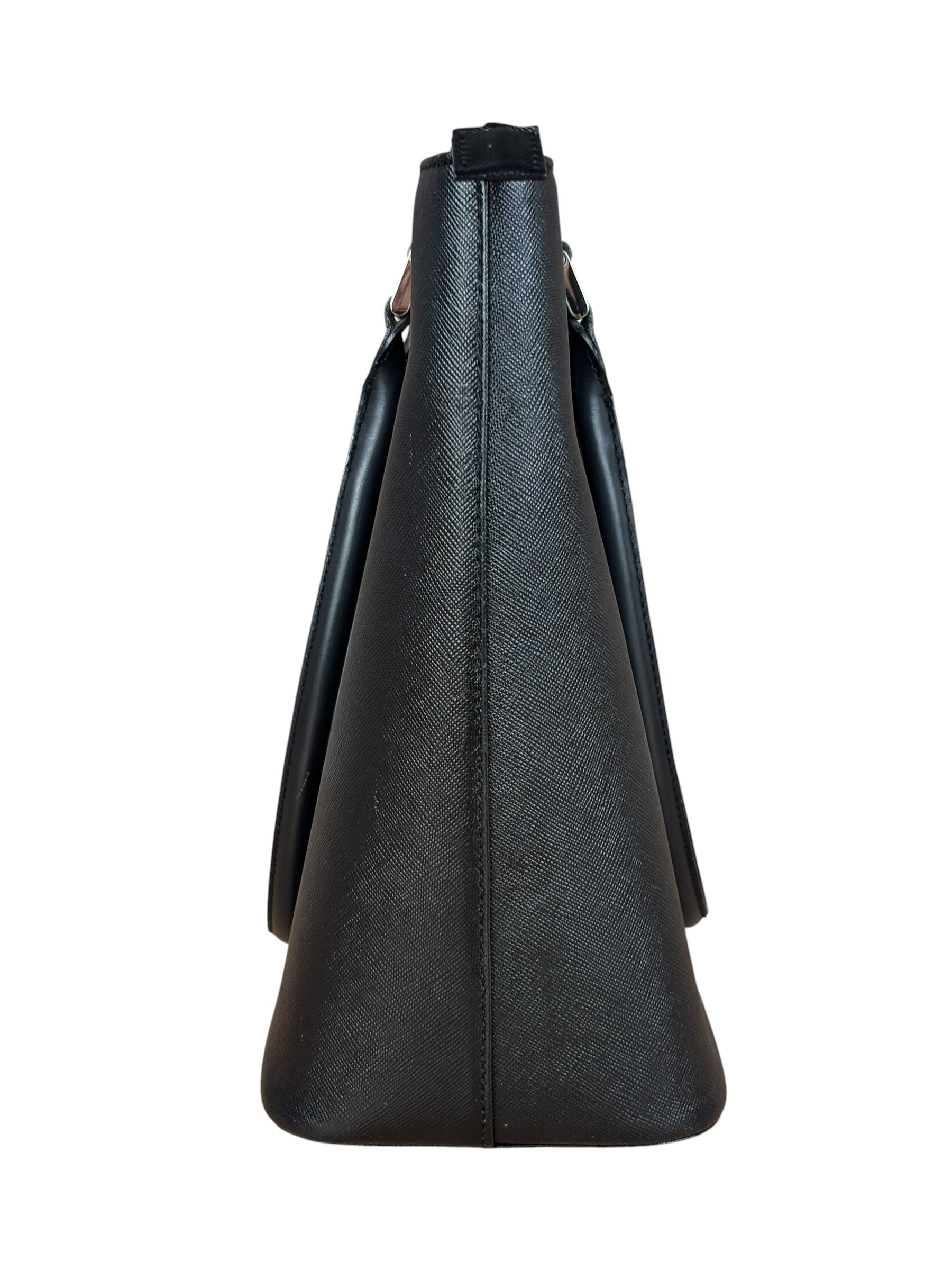 Burberry Black Saffiano Leather Tote Bag
