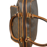 Bally Vintage Leather Coated Monogram Handbag