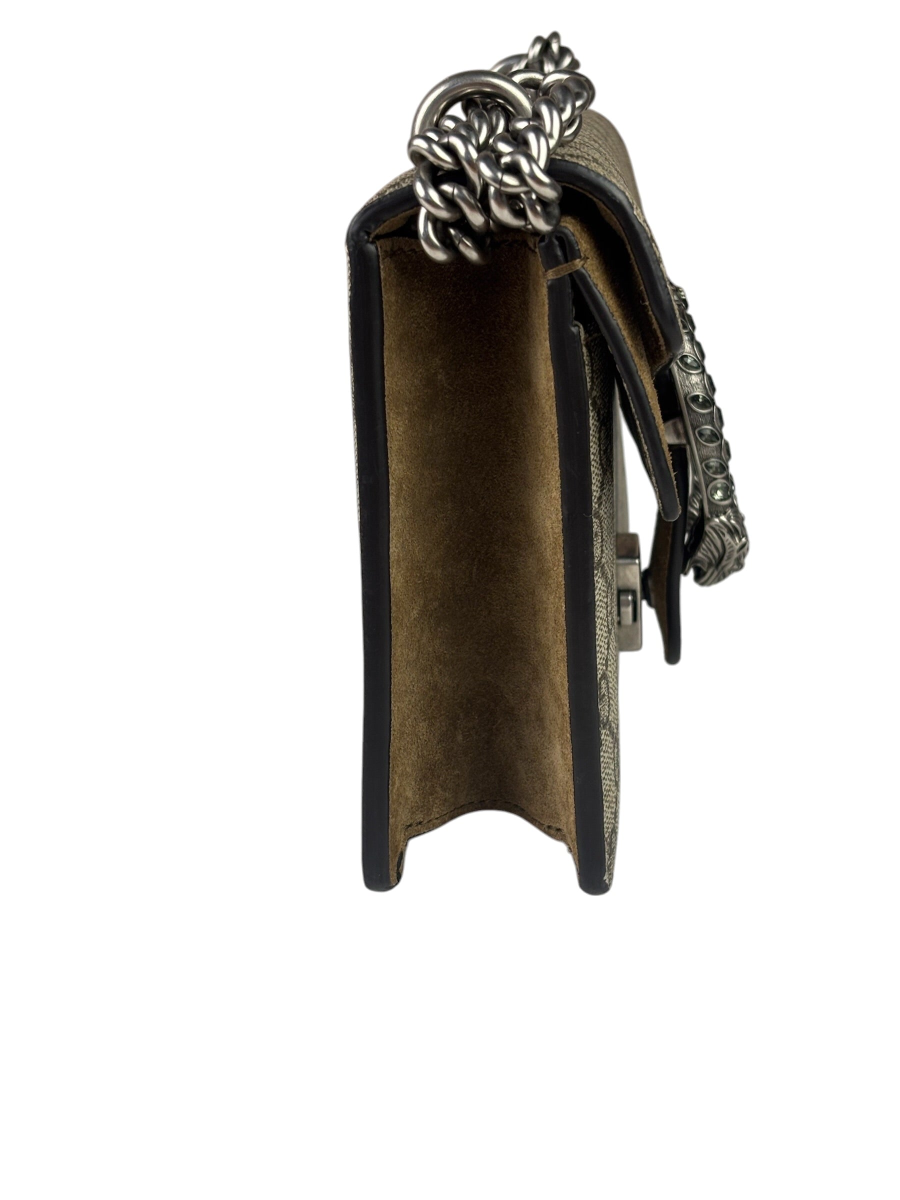 Gucci Beige Leather GG Dionysus Shoulder Bag