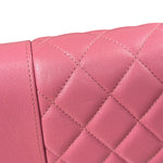 Chanel Pink Lambskin Mademoiselle Flap Wallet On Chain 2018