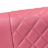 Chanel Pink Lambskin Mademoiselle Flap Wallet On Chain 2018