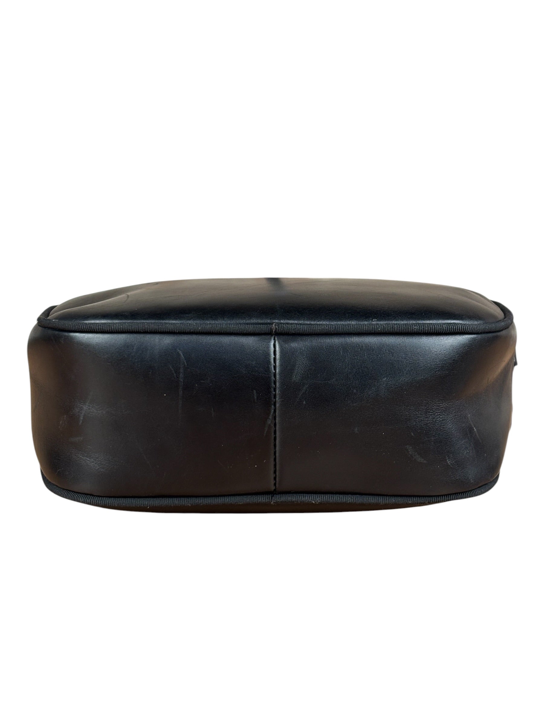 Salvatore Ferragamo Black Leather Vara Bow Crossbody Bag