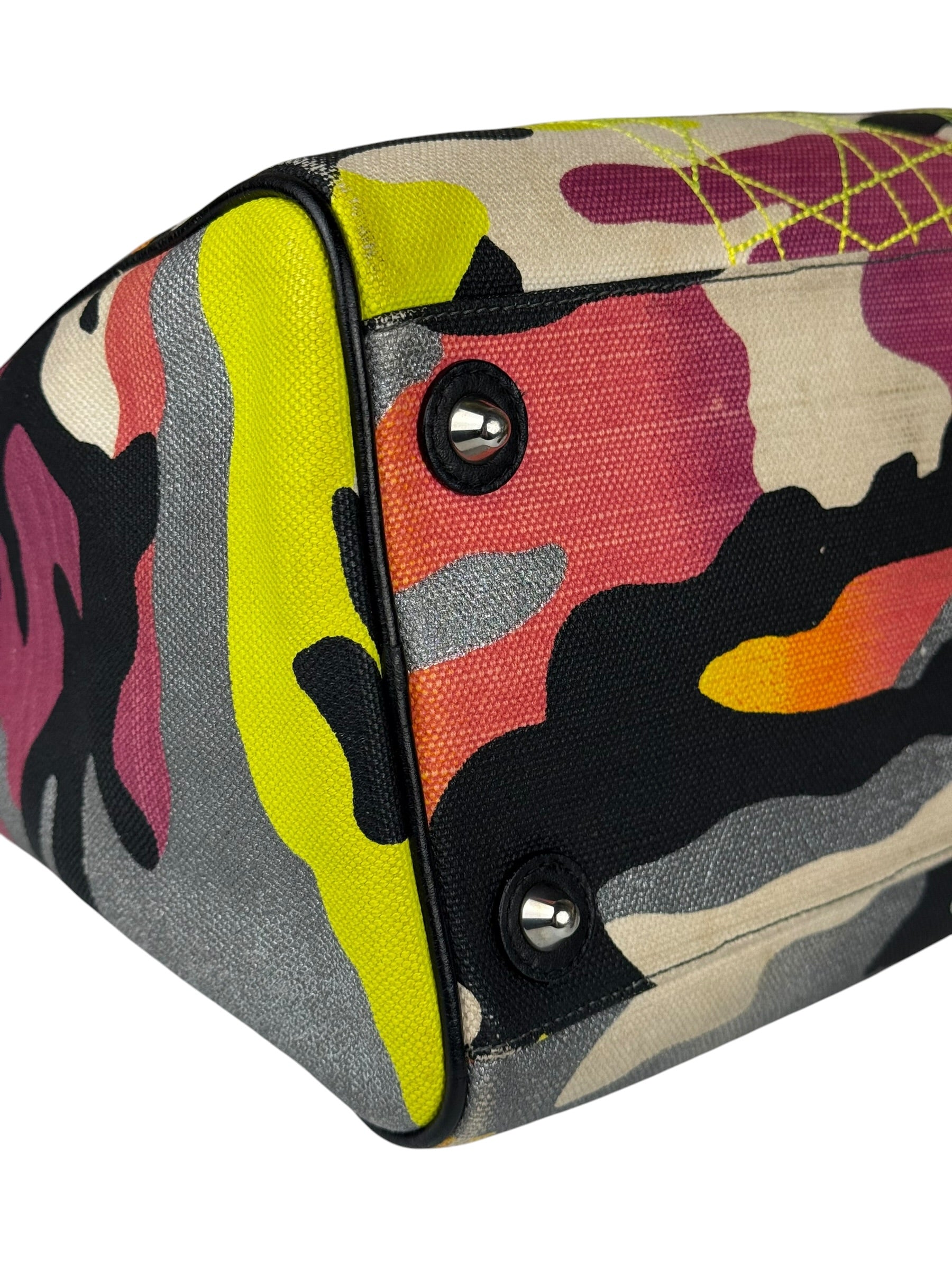 Christian Dior x Anselm Reyle Camouflage Boston Bag