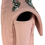 Gucci Pink Leather GG Marmont Shoulder Bag