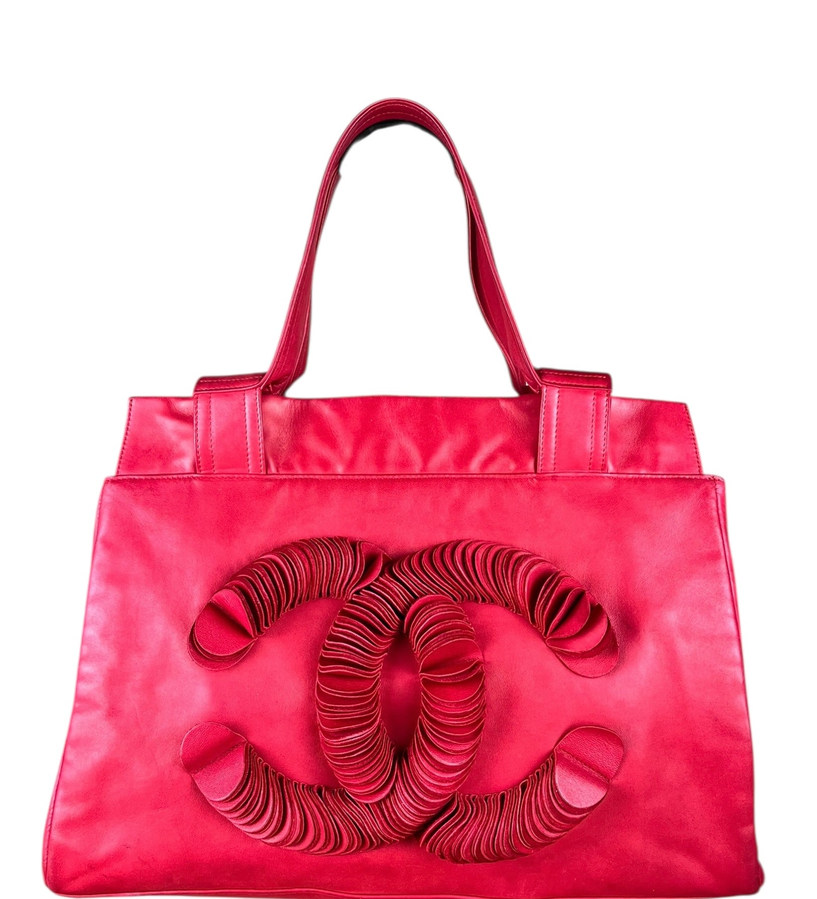 Chanel Lambskin CC Disc Bonbon Shoulder Tote