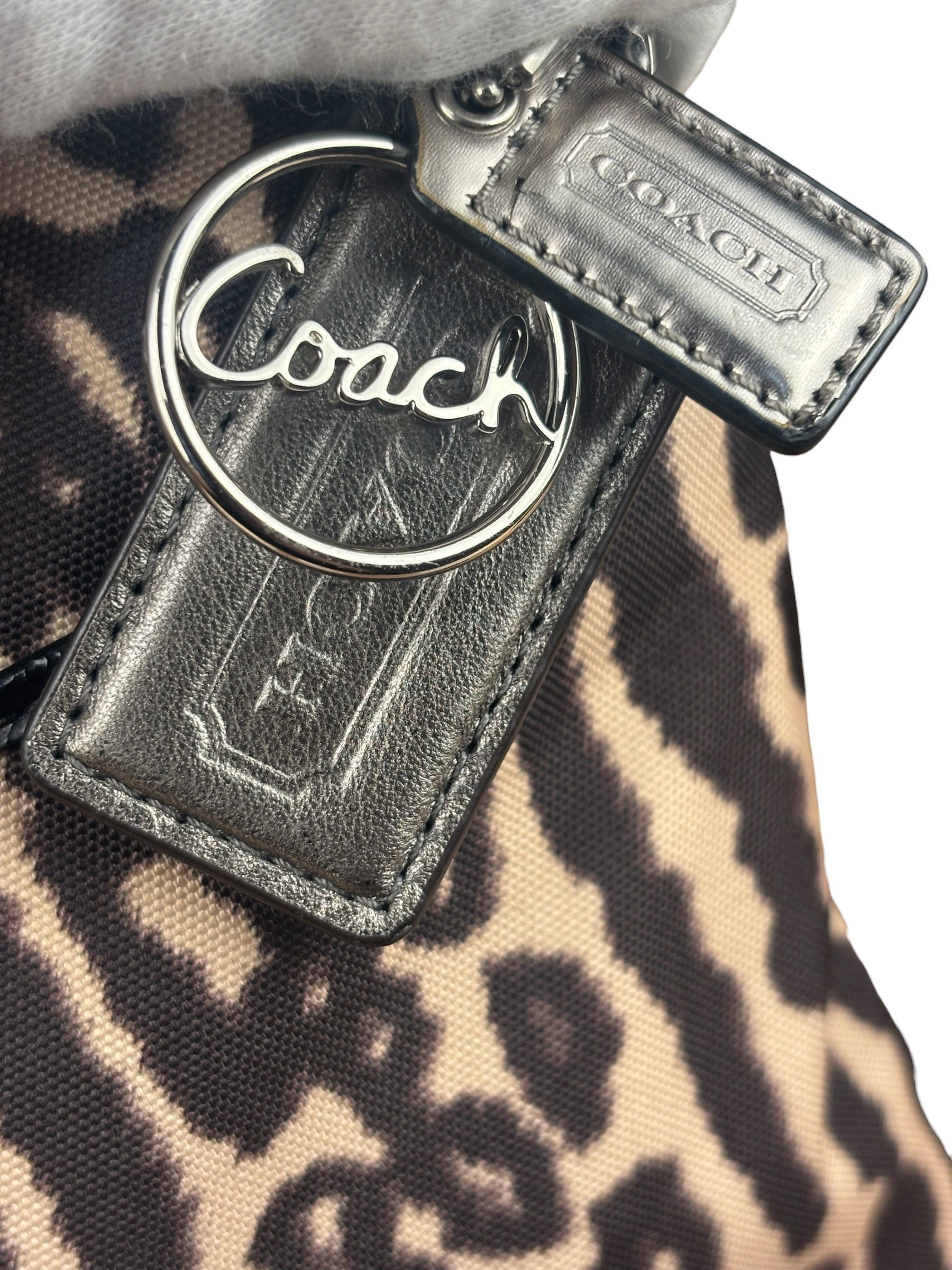 Coach Leopard Print Canvas Crossbody