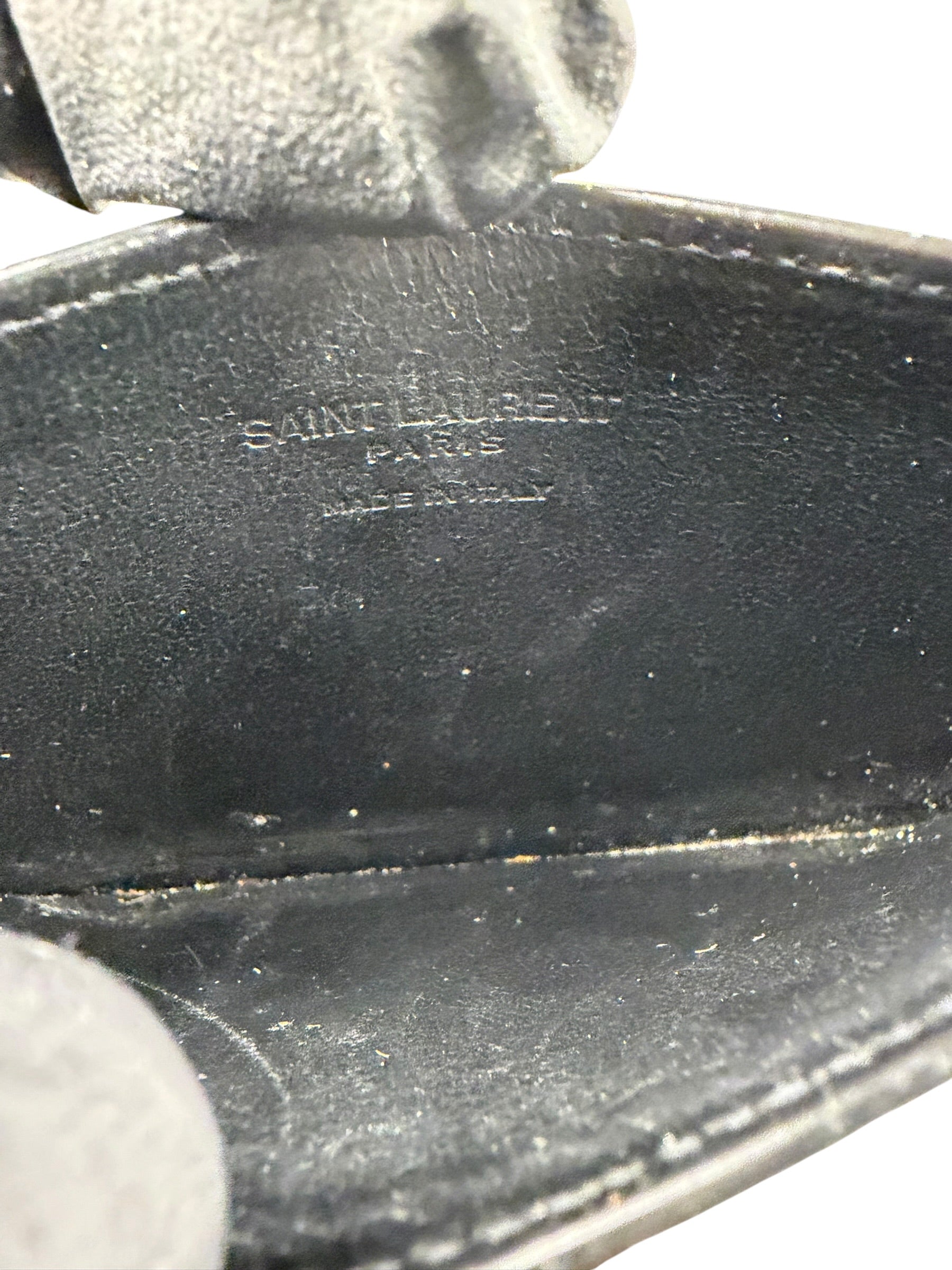 Yves Saint Laurent Black Leather Card Holder
