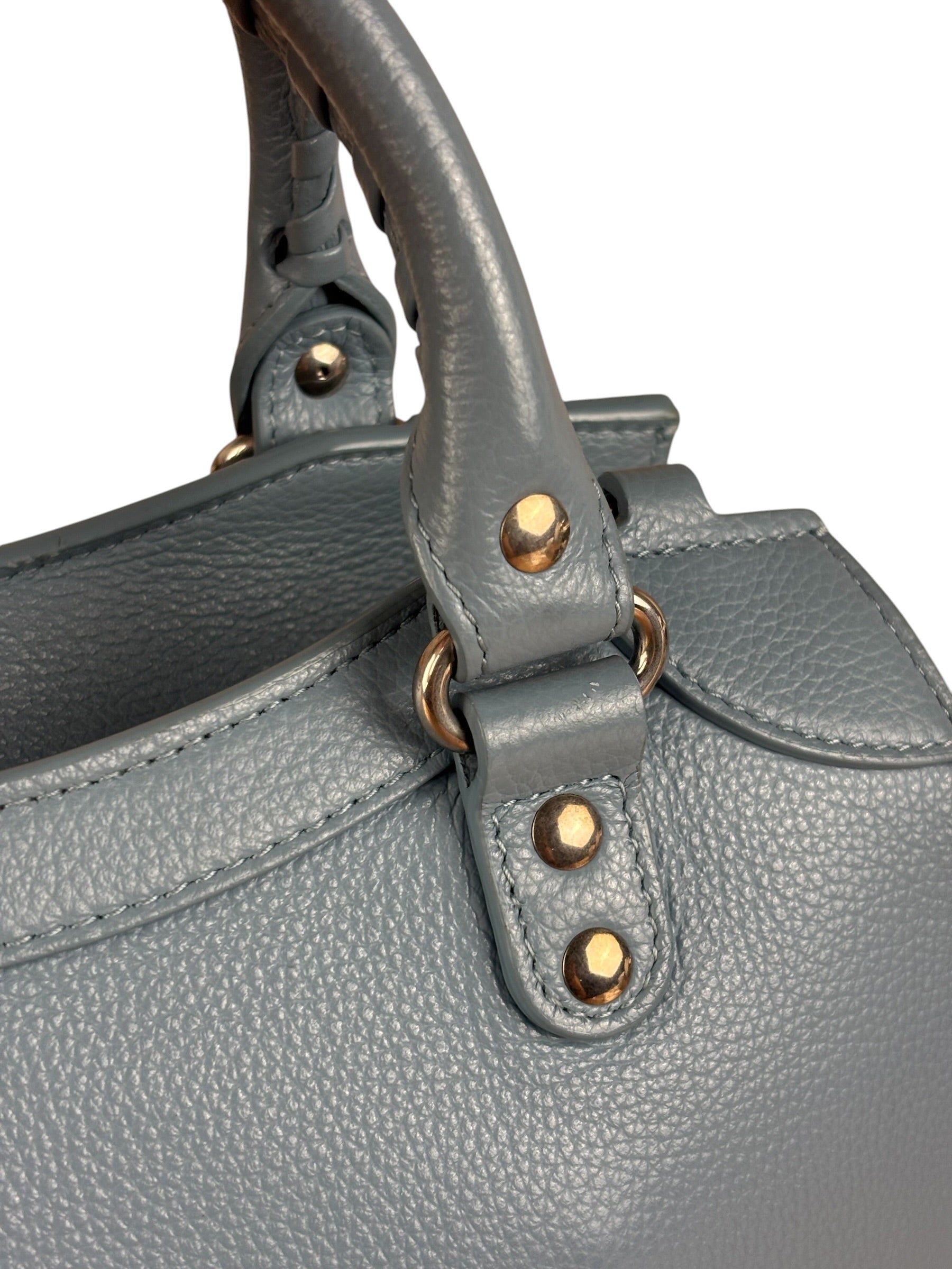 Balenciaga Light Blue Leather Neo Classic City Bag