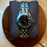 Gucci Stainless Steel Link Black Roman Numeral Dial